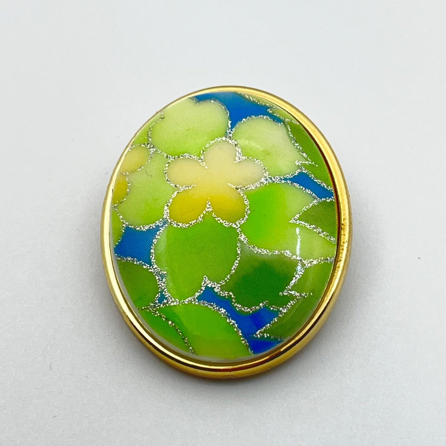 8825 Vintage Cabochon Brosche 42mm