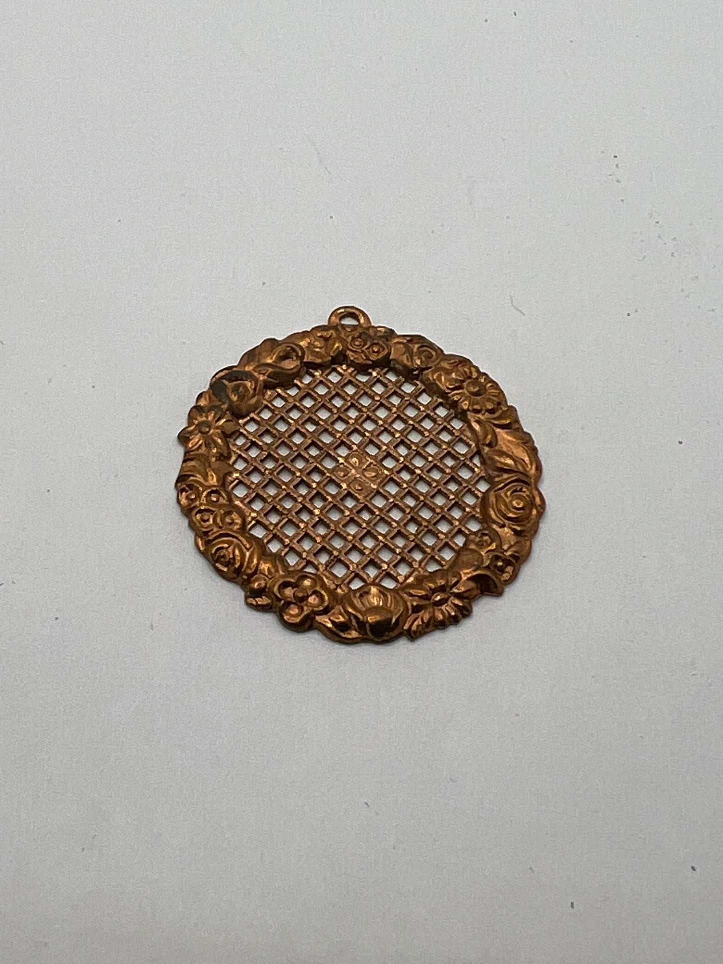 1223 Vintage Rhodium Anhänger 33mm