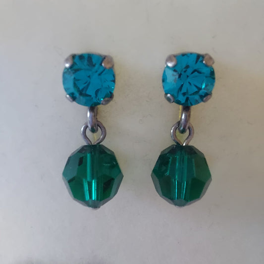 3773 Vintage Earring mit Swarovski Crystals