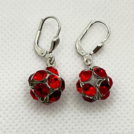 30488 Vintage Swarovski Kristallen Ohrhanger 10mm