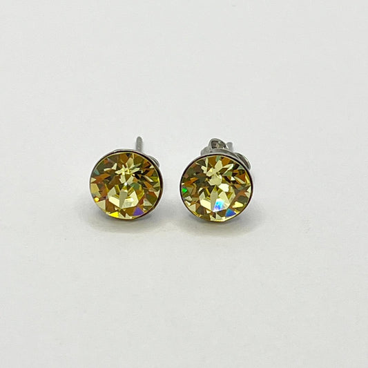 30702 Vintage Swarovski Kristallen Ohrhanger 8mm