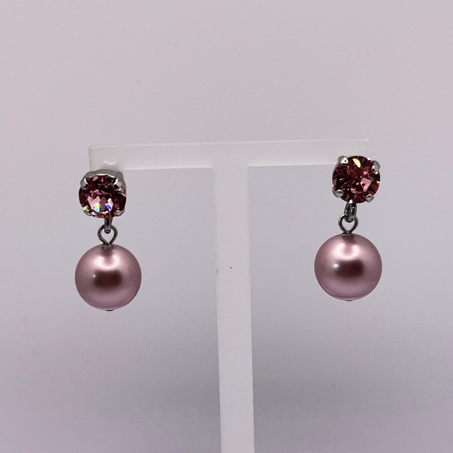30743 Vintage Swarovski Kristallen Ohrstecker 25mm