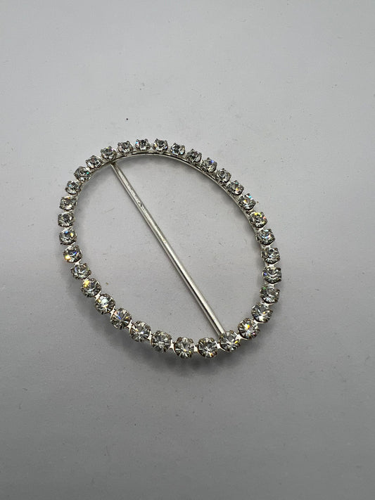 2475 Vintage Swarovski Kristallen Schalhalter 61mm