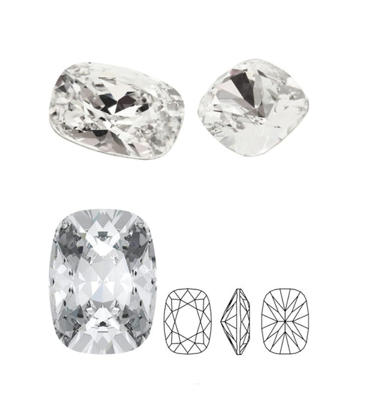 Swarovski® Fancy Cushion Square Crystal 14x10mm