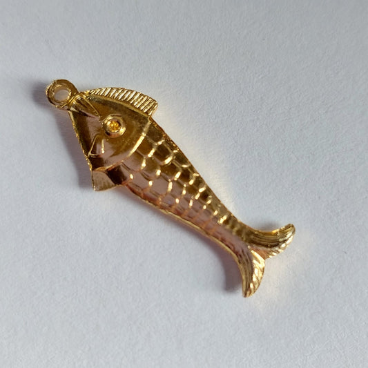 5582 Vintage Fisch Anhänger 27mm