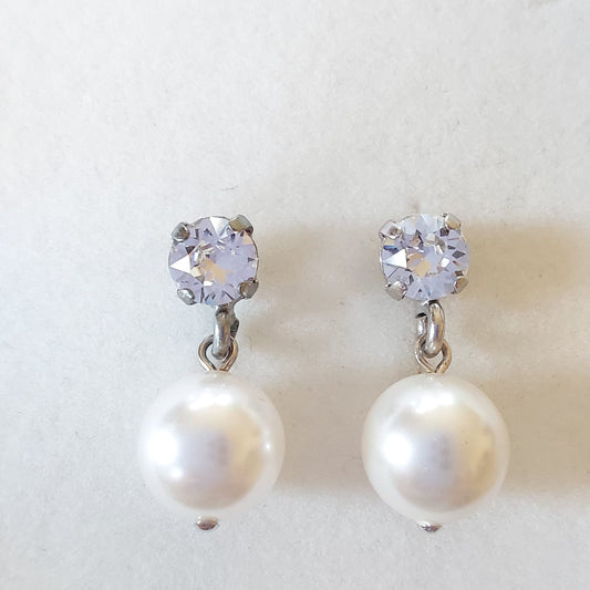 3795 Vintage Earring mit Swarovski Crystals