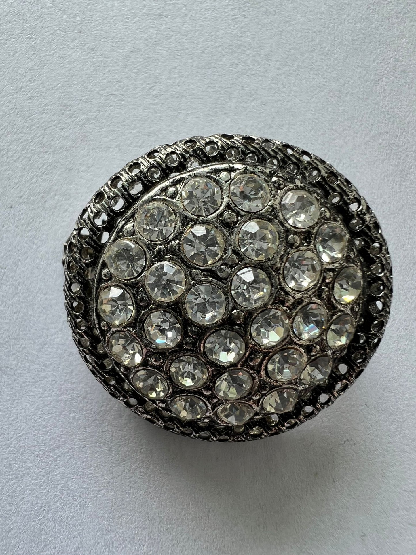 8543 Vintage Swarovski Kristallen Brosche 25mm