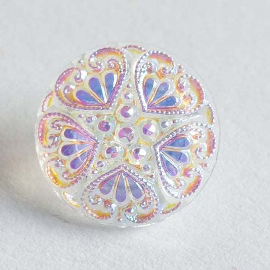 4279 Knopfe mit Swarovski Kristallen 13mm