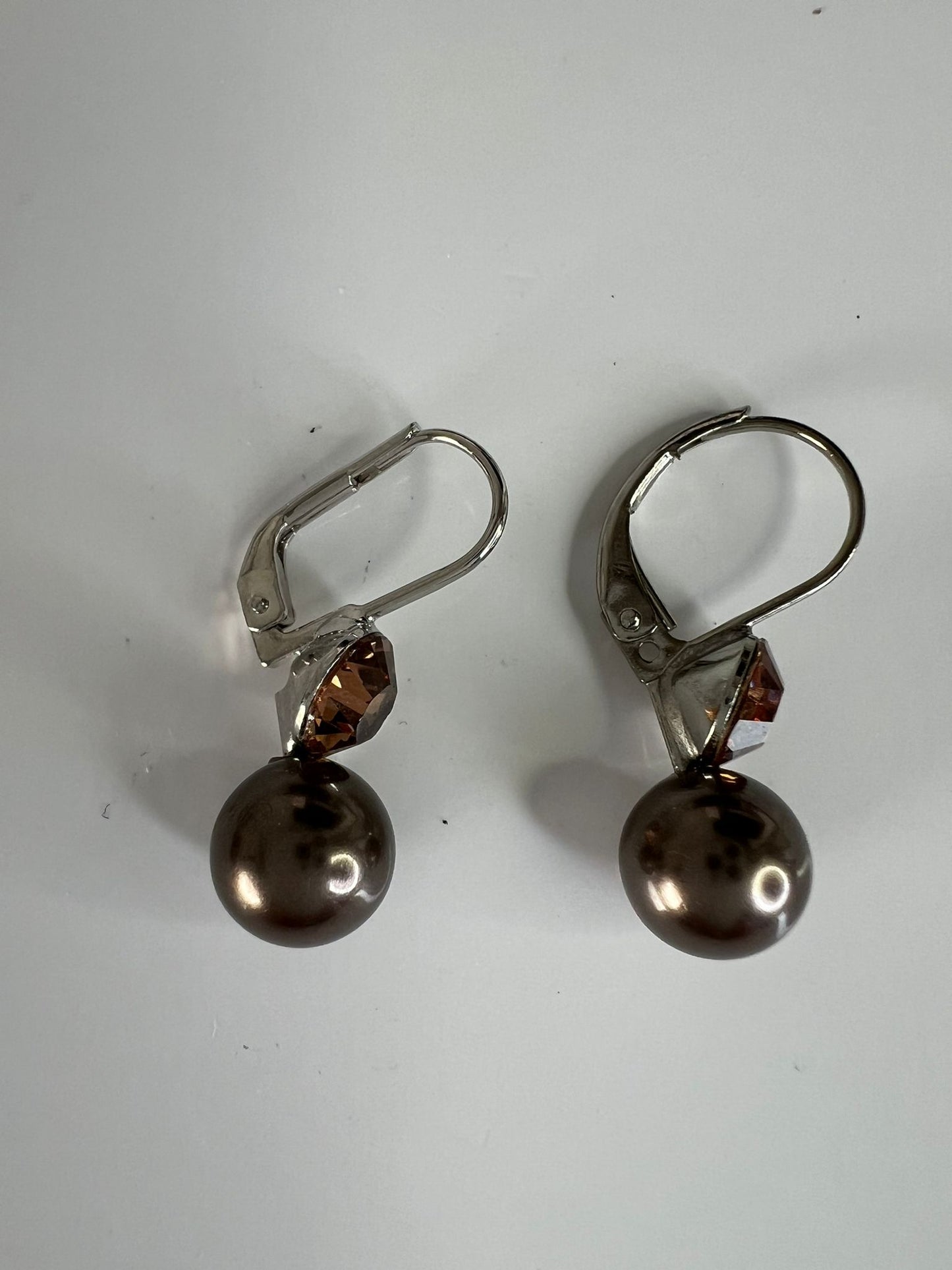 30416 Vintage Swarovski Kristallen Ohrhänger 7mm
