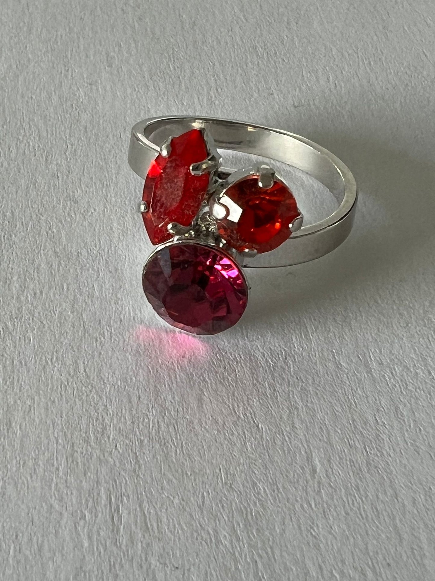 9772 Vintage Swarovski Kristallen Ring 15mm