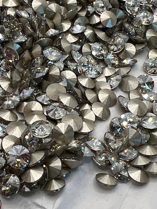 Swarovski® Rivoli Silver Shade 6mm