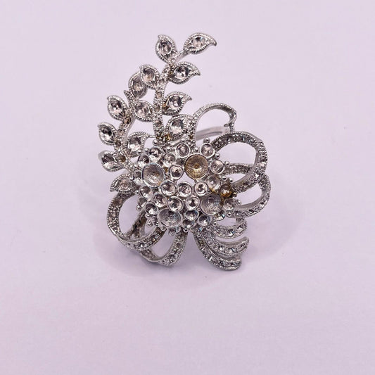 2511 Vintage leerer Schalhalter zum Befüllen mit Swarovski Kristallen 60mm