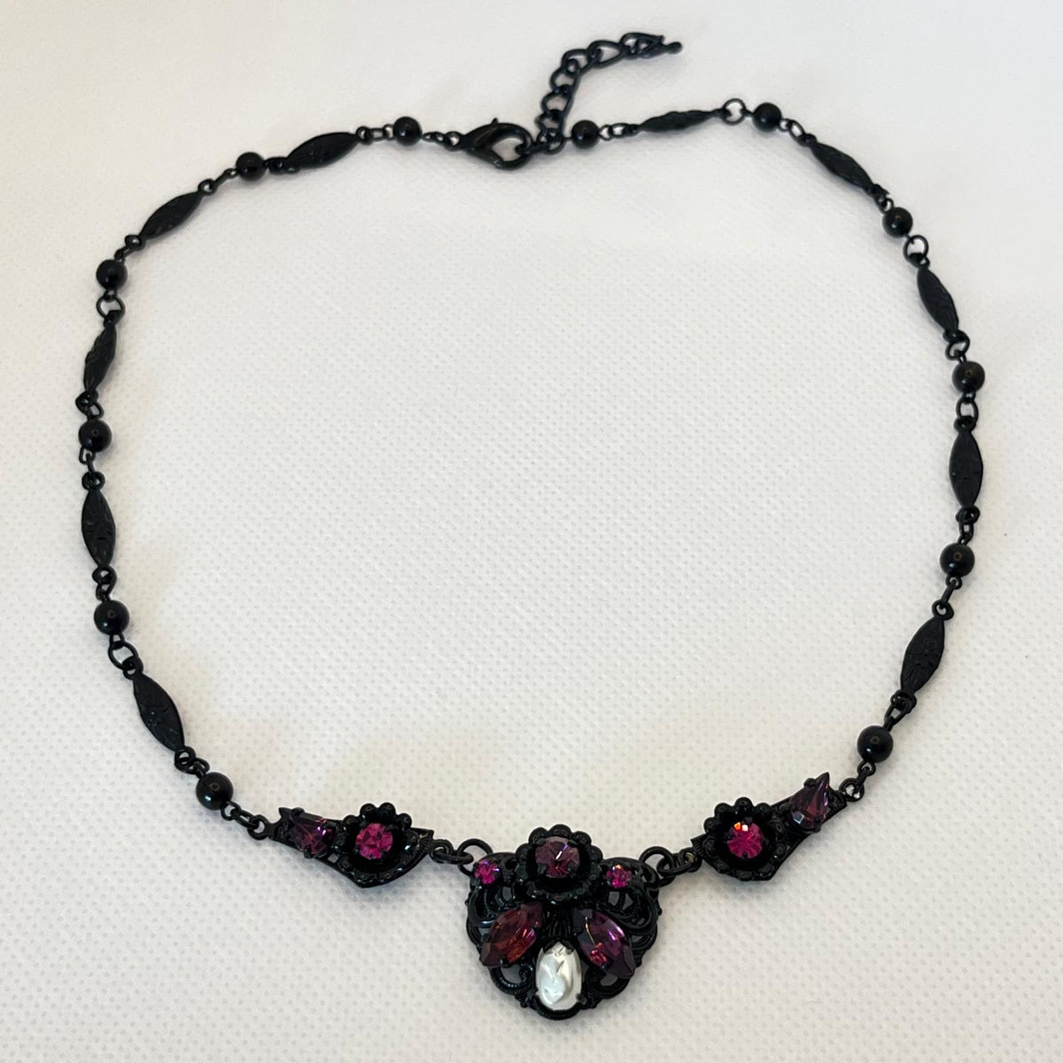 6247 Vintage Swarovski Kristallen Halsketten 43cm