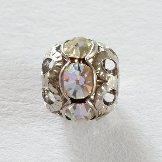 5132 Vintage Perle Zwischenteil Mit Swarovski Kristallen 8mm