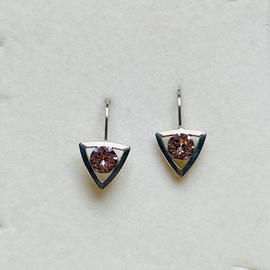 3910 Vintage Earrings mit Swarovski-Kristallen 20mm