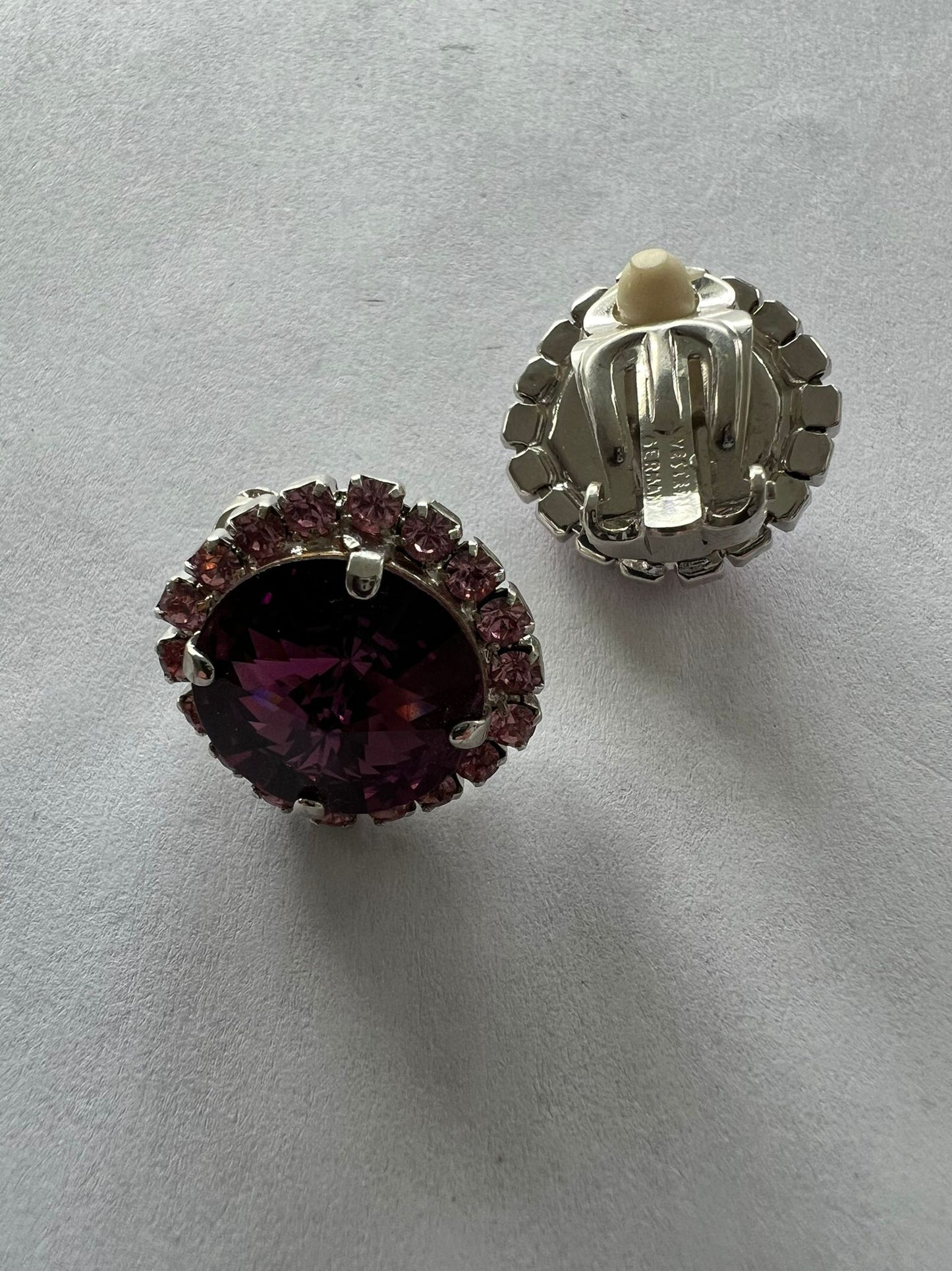30006 Vintage Swarovski Kristallen Ohrhanger 19mm