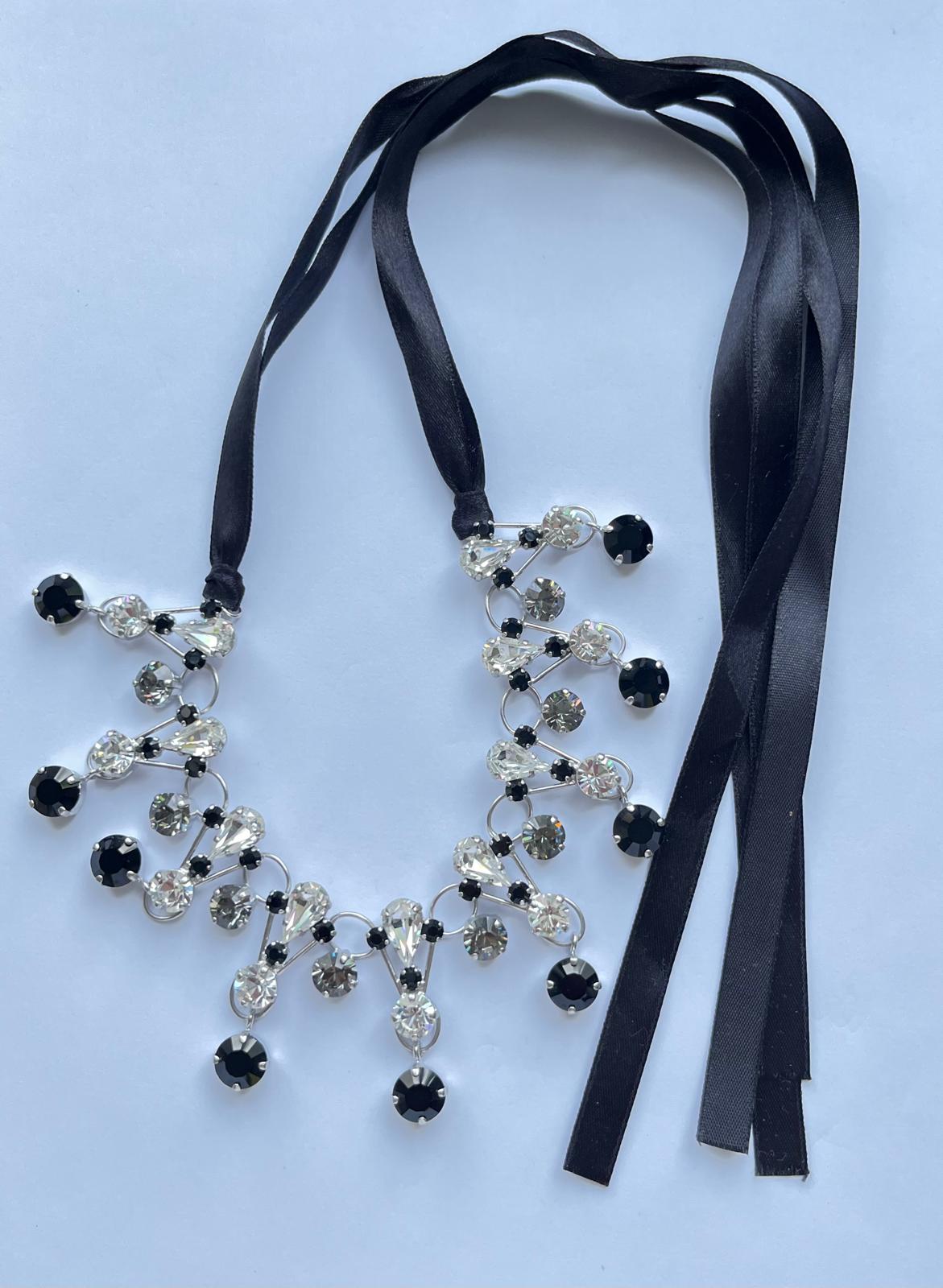 6131 Vintage Swarovski Kristallen Halsketten 97cm