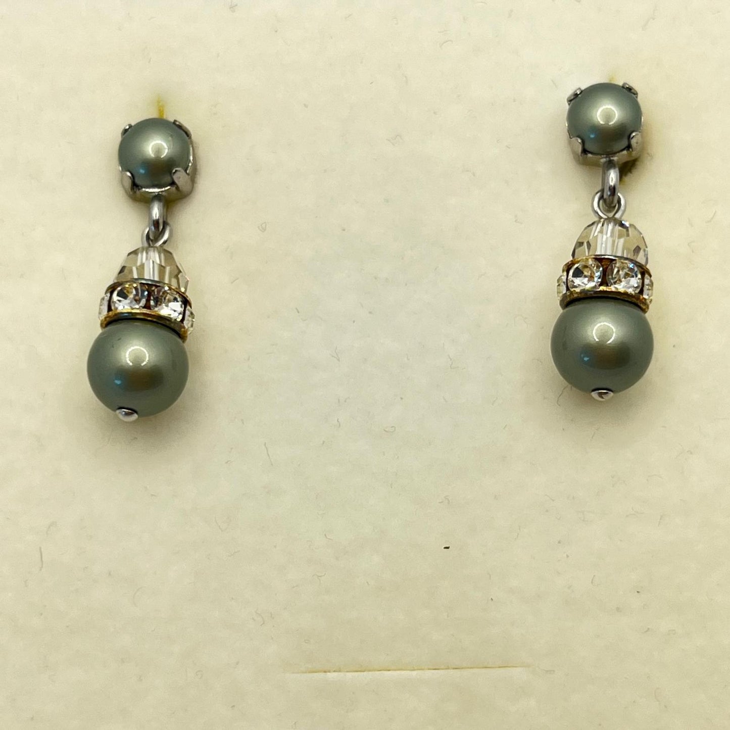 30633 Vintage Swarovski Kristallen Ohrhanger 27mm