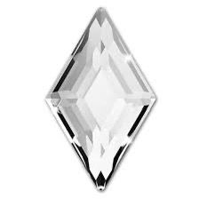 Swarovski® Nail Crystals Flat Diamond Crystal 9.9x5.9mm