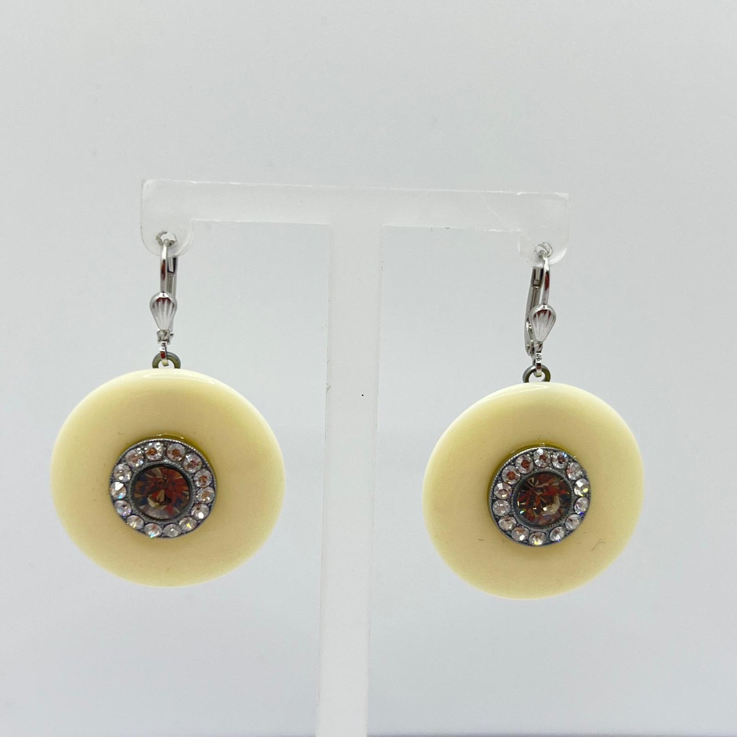 30795 Vintage Swarovski Kristallen Ohrhänger 20mm