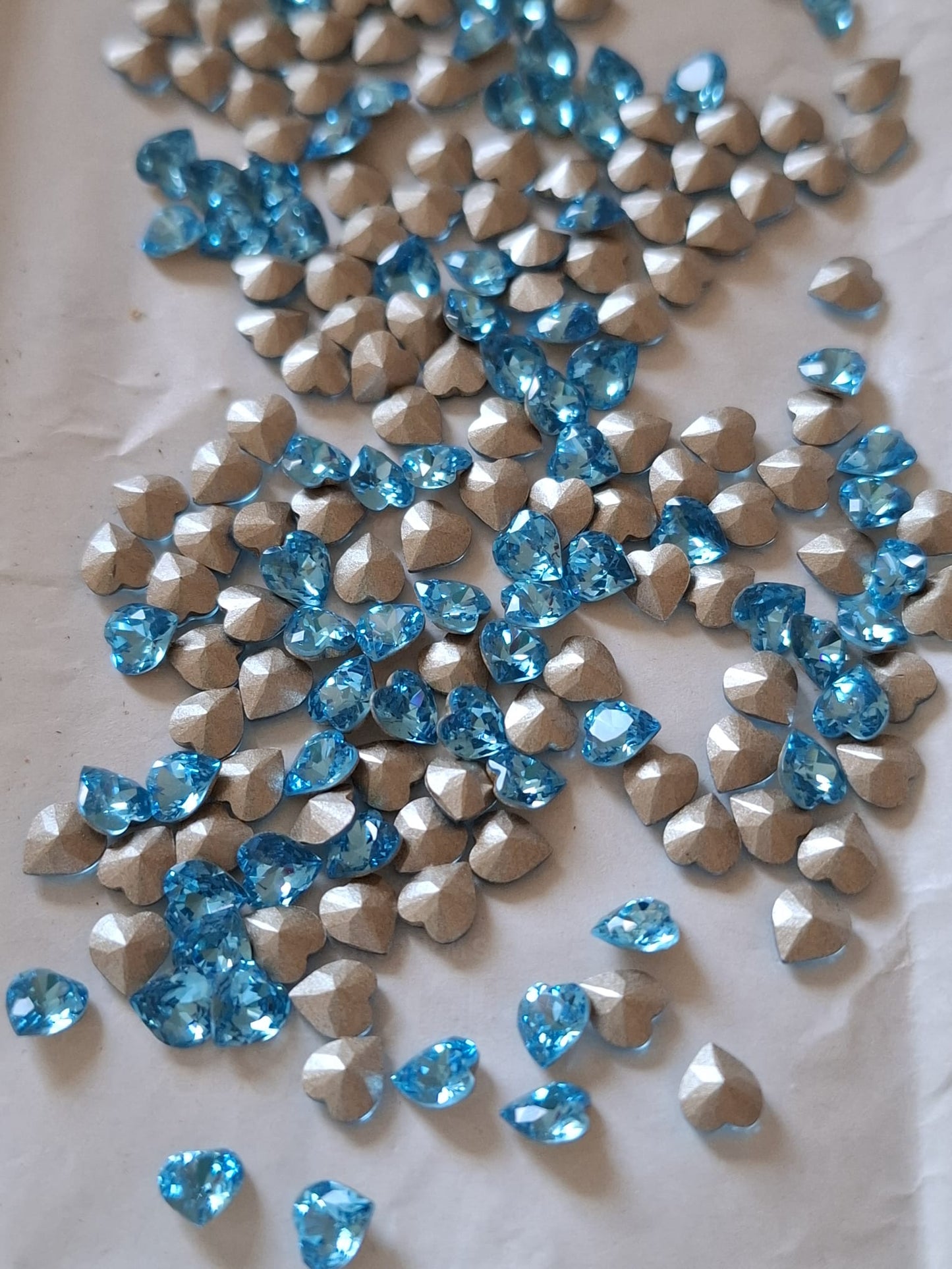 Swarovski® Fancy Antique Heart Aquamarine 5mm