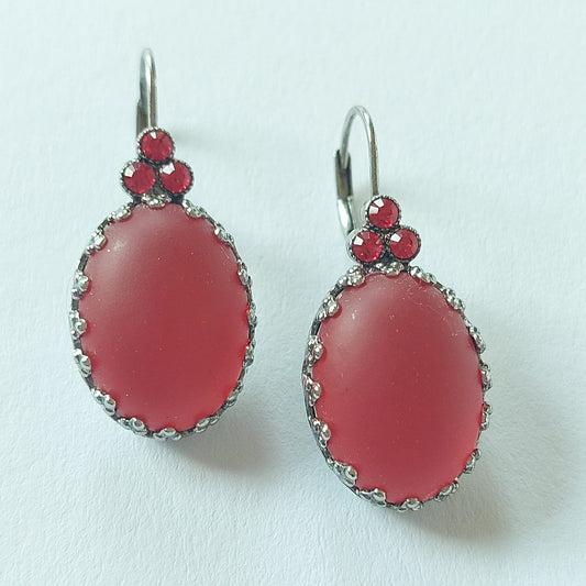 3896 Vintage Earring mit Swarovski Rivoli
