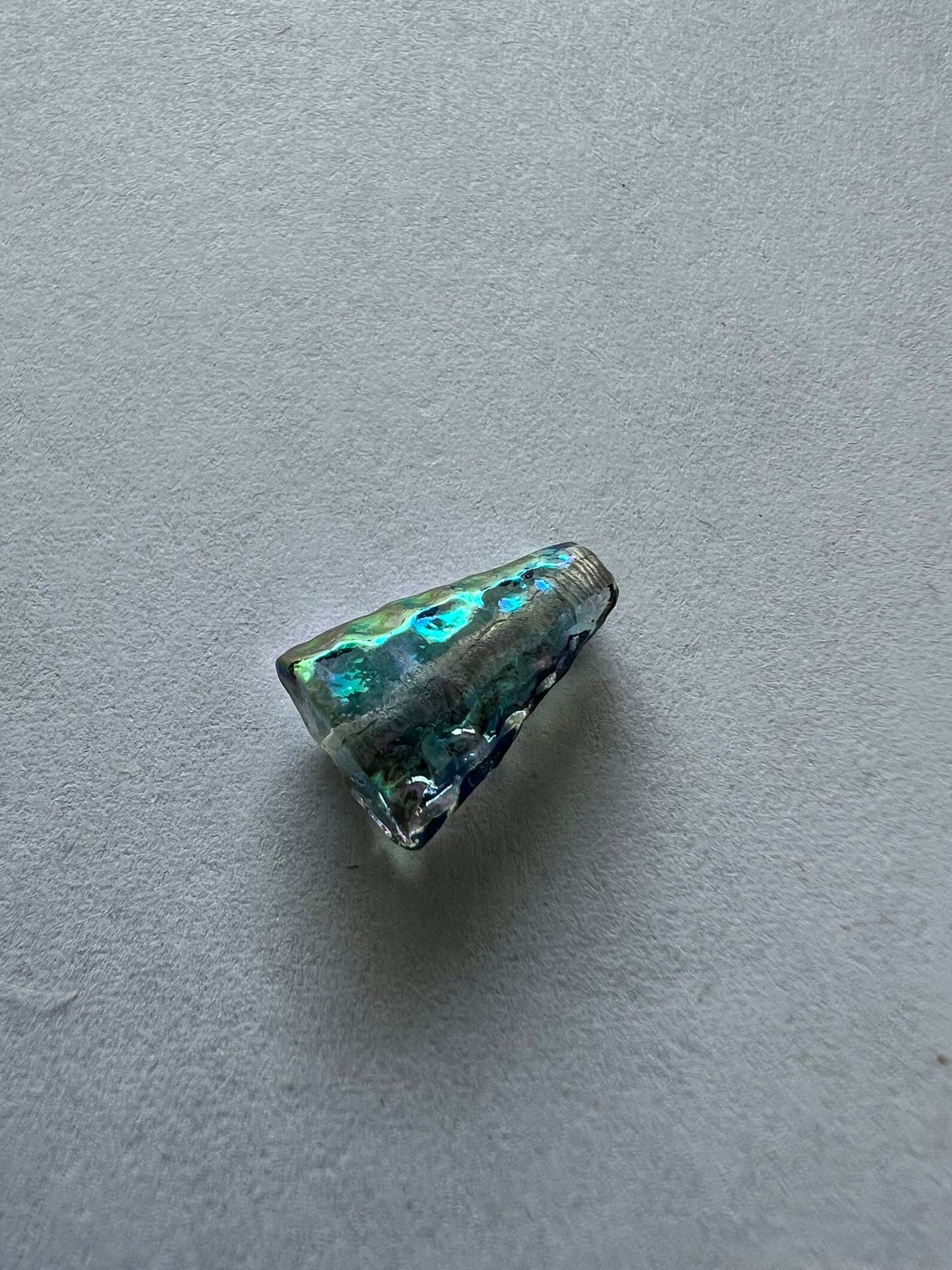 5756 Vintage Acryl Perlen Grün AB 13mm