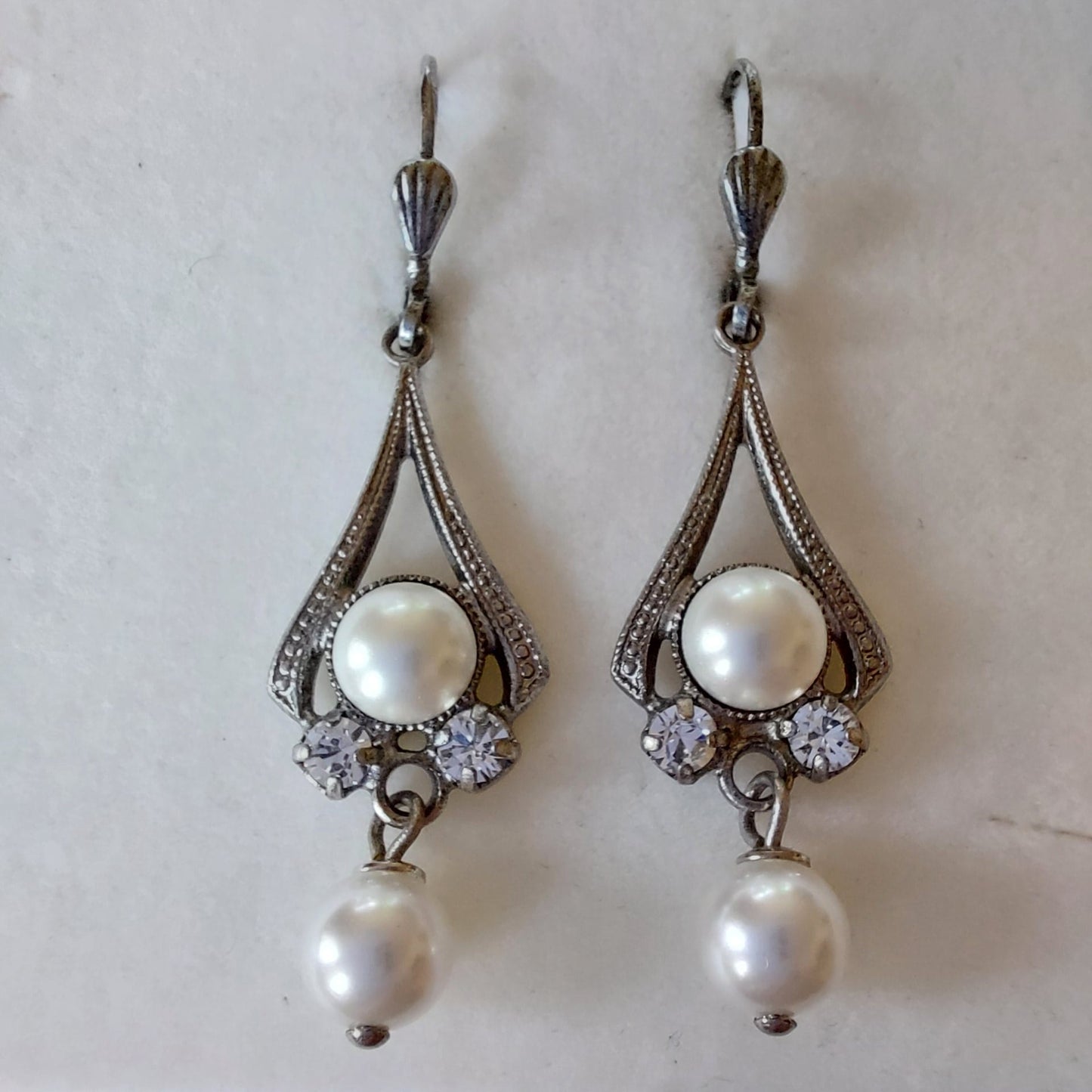 3821 Vintage Earring mit Swarovski Crystals