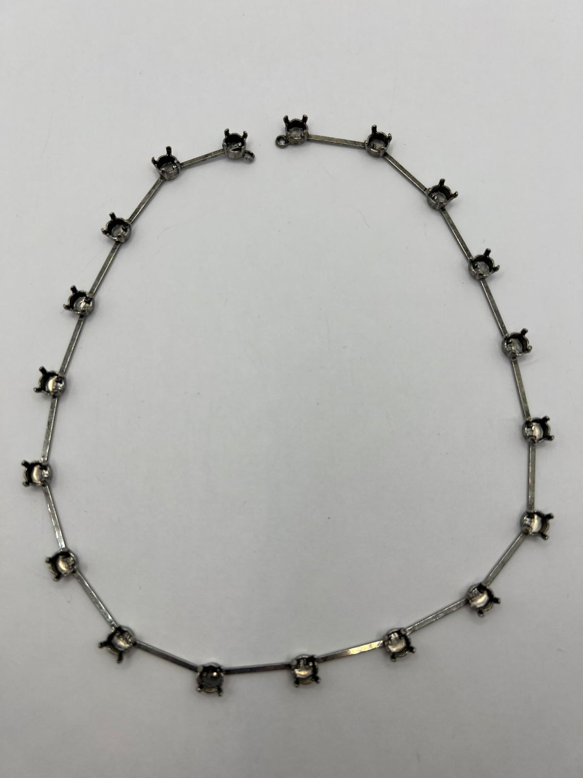 6490 Vintage leerer Kette zum Befüllen mit Swarovski Kristallen 39cm