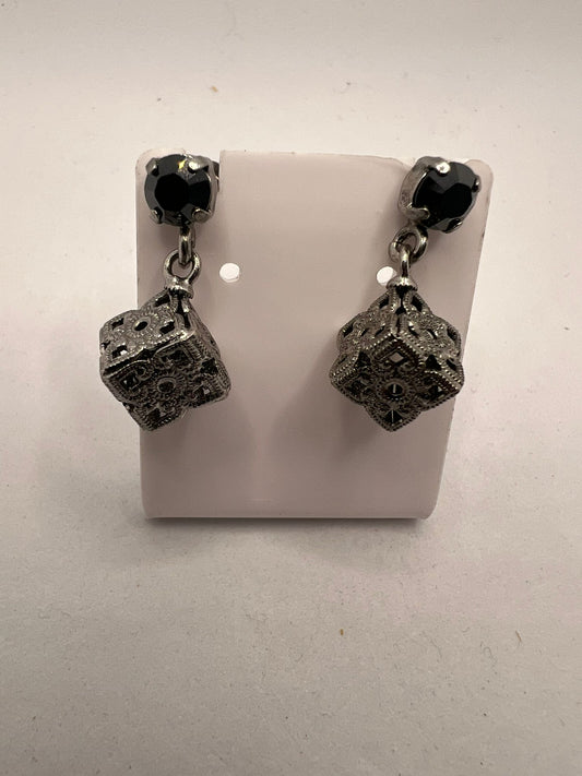30605 Vintage Swarovski Kristallen Ohrhanger 8mm