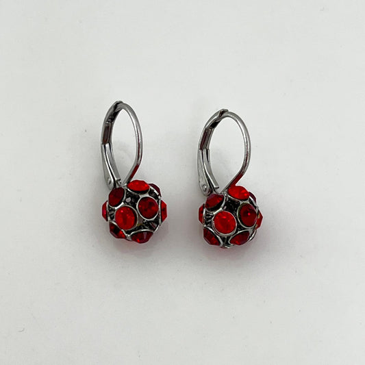 30309 Vintage Swarovski Kristallen Ohrhänger 8mm