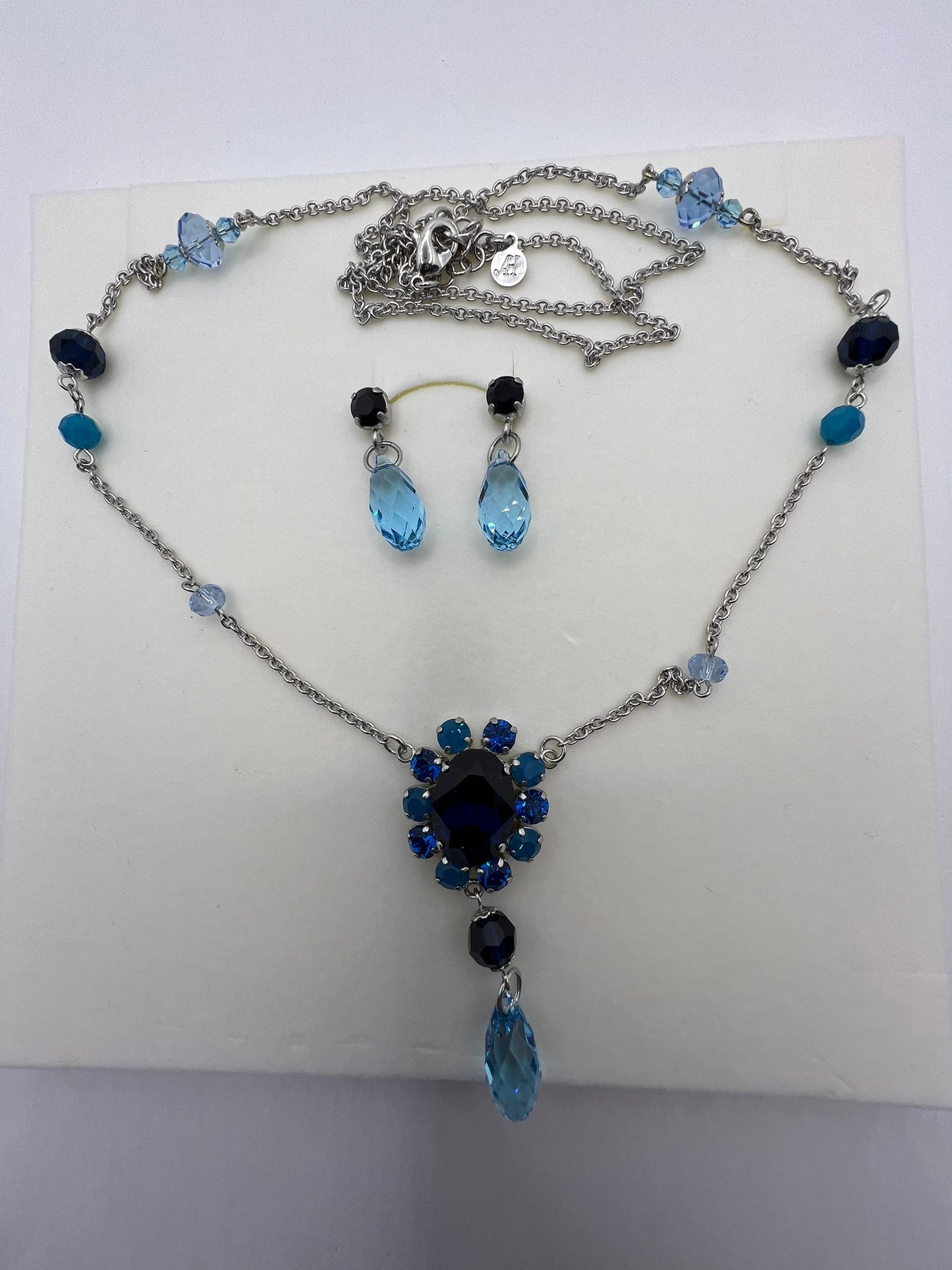 6905 Vintage Swarovski Kristallen Jewelry Set 85cm