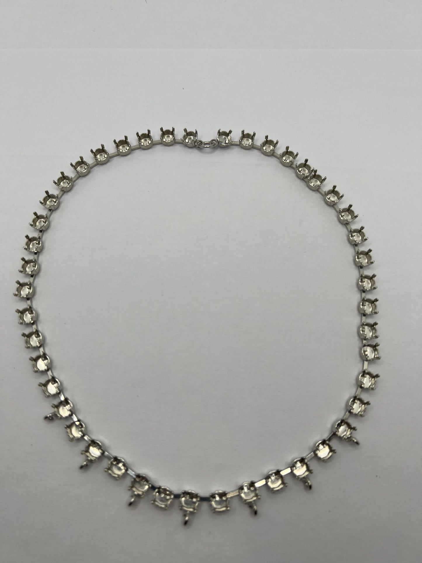 6449 Vintage leerer Halskette zum Befüllen mit Swarovski Kristallen 35cm