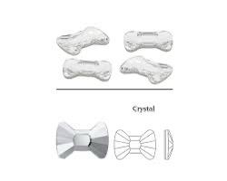Swarovski® Flatback Hotfix Bow Tie Crystal 6x4.5mm