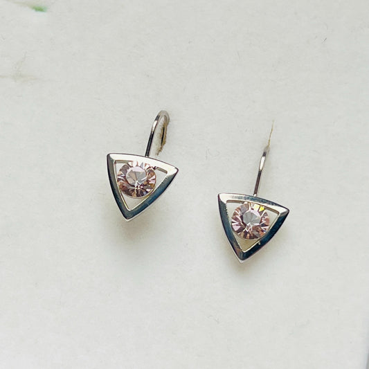 3913 Vintage Earrings mit Swarovski-Kristallen 20mm