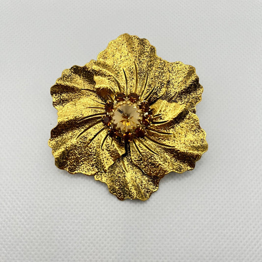 8786 Vintage Swarovski Kristallen Brosche 60mm