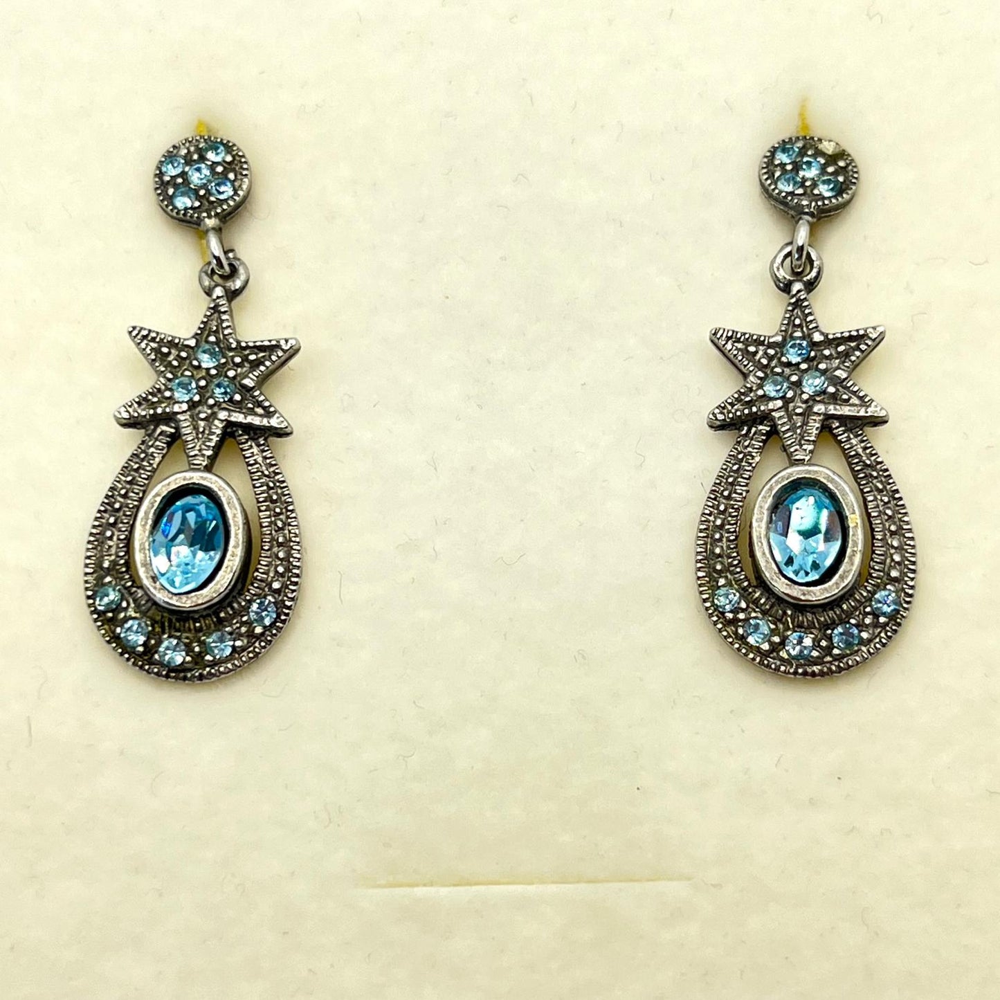 30634 Vintage Swarovski Kristallen Ohrhanger 27mm