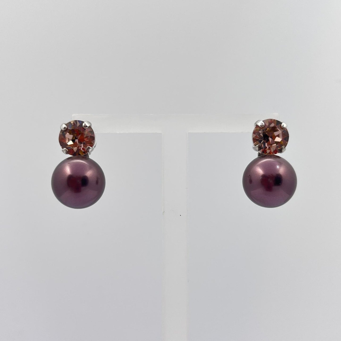 30761 Vintage Swarovski Kristallen Ohrstecker 11mm