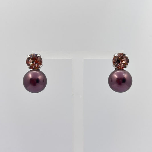 30761 Vintage Swarovski Kristallen Ohrstecker 11mm