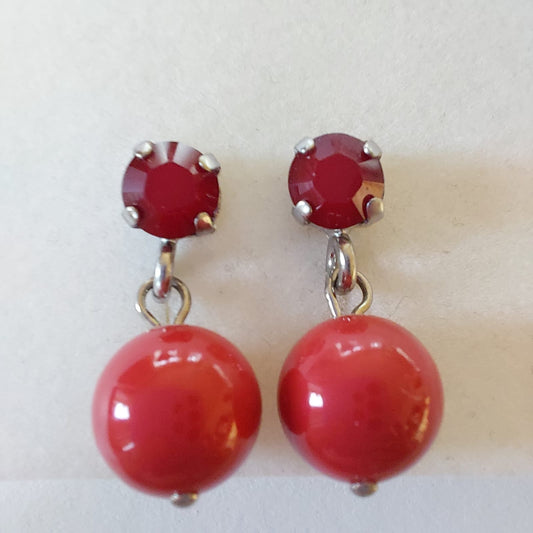 3794 Vintage Earring mit Swarovski Crystals