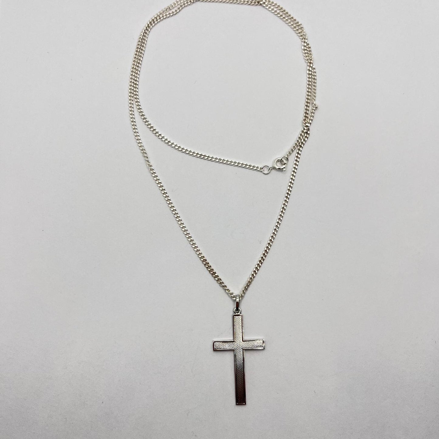 6403 Vintage Rhodium Halskette 60cm