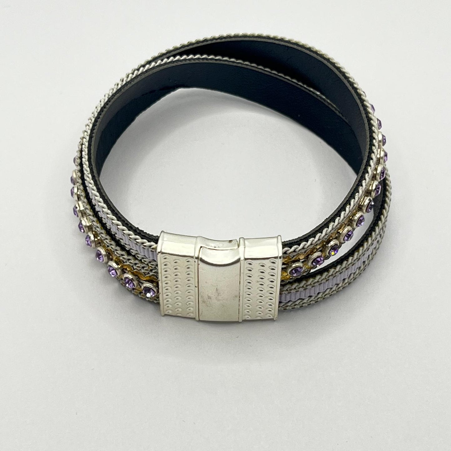 7040 Vintage Swarovski Kristallen Mehrlagiges Armband 18cm