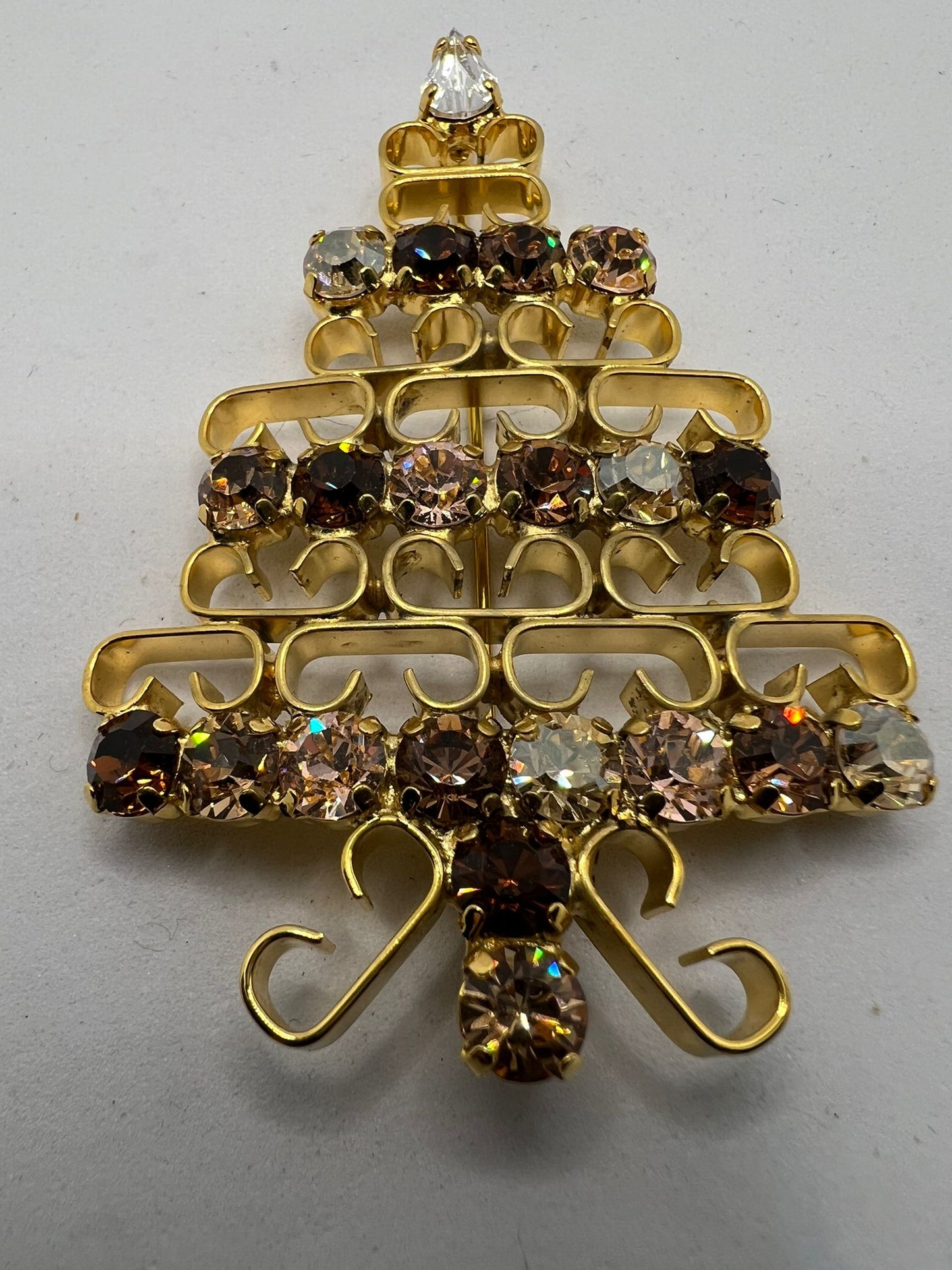 8868 Vintage Swarovski Kristallen Brosche 75mm