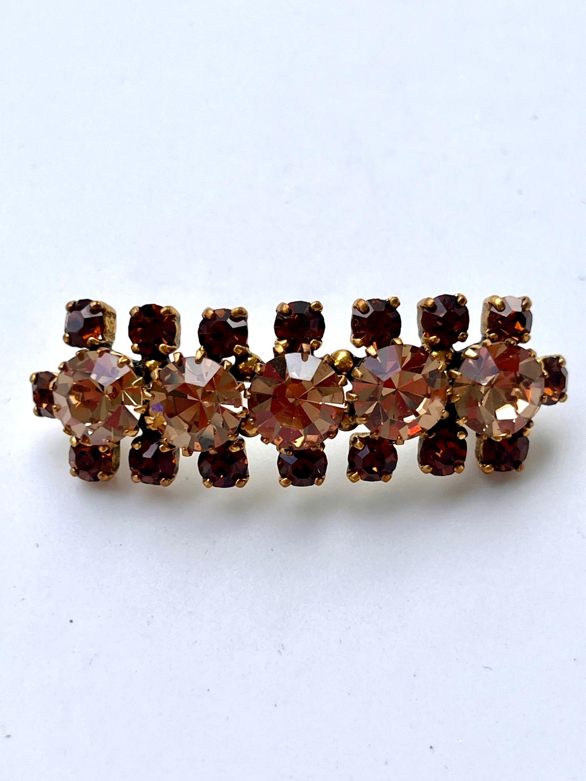 8459 Vintage Swarovski Kristallen Brosche 48mm
