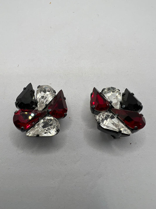 30546 Vintage Swarovski Kristallen Ohrclip 22mm
