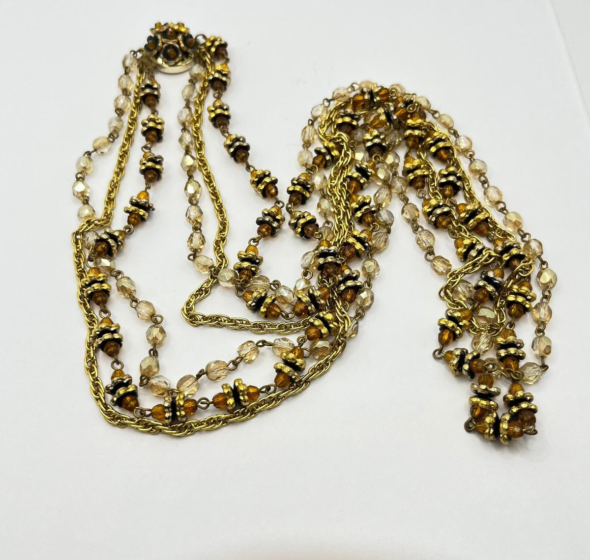 6368 Vintage Swarovski Kristallen Perlen Halskette 90cm