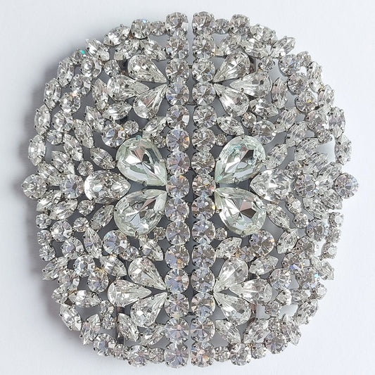 2093 Silberne Gürtelschnalle 105x100mm