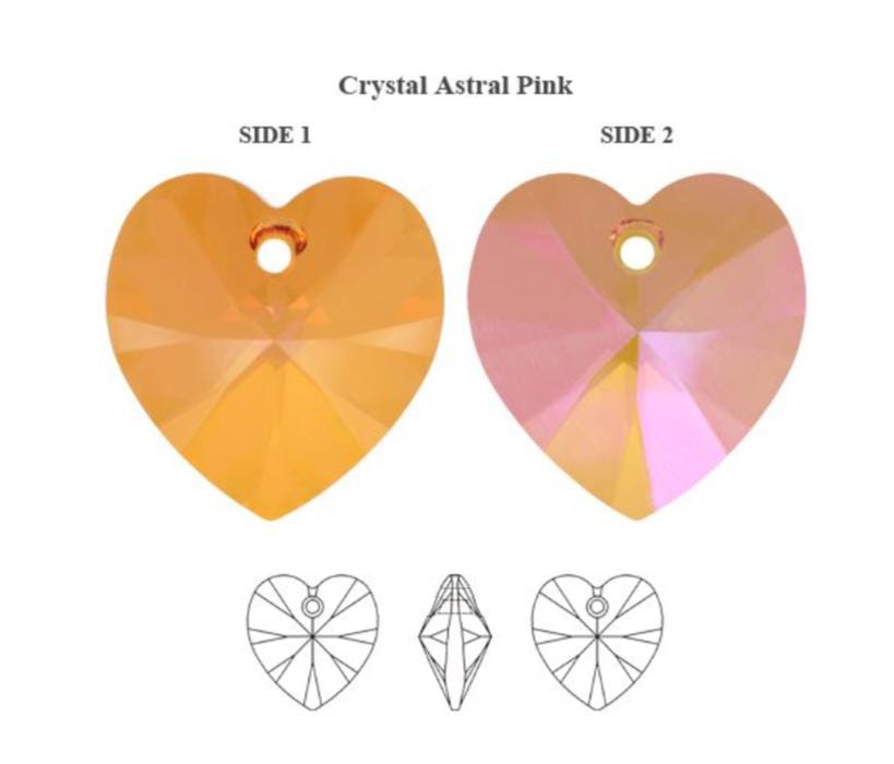 Swarovski® Anhänger Heart Astral Pink 18mm