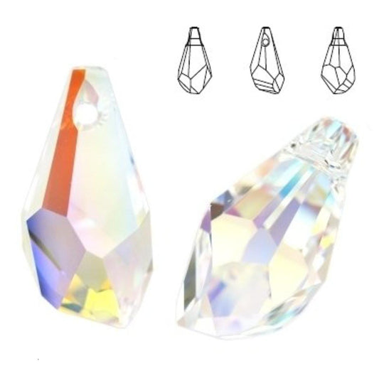 Swarovski® Anhänger Polydrop Aurore Boreale 21mm