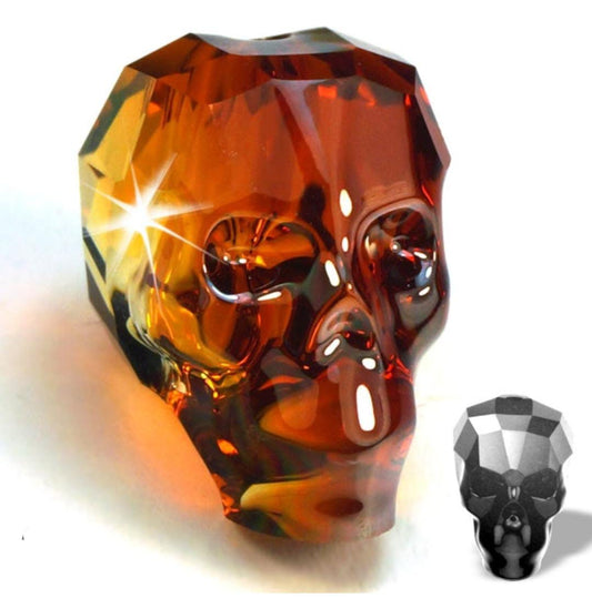 Swarovski® Beads Skull Red Magma 13mm